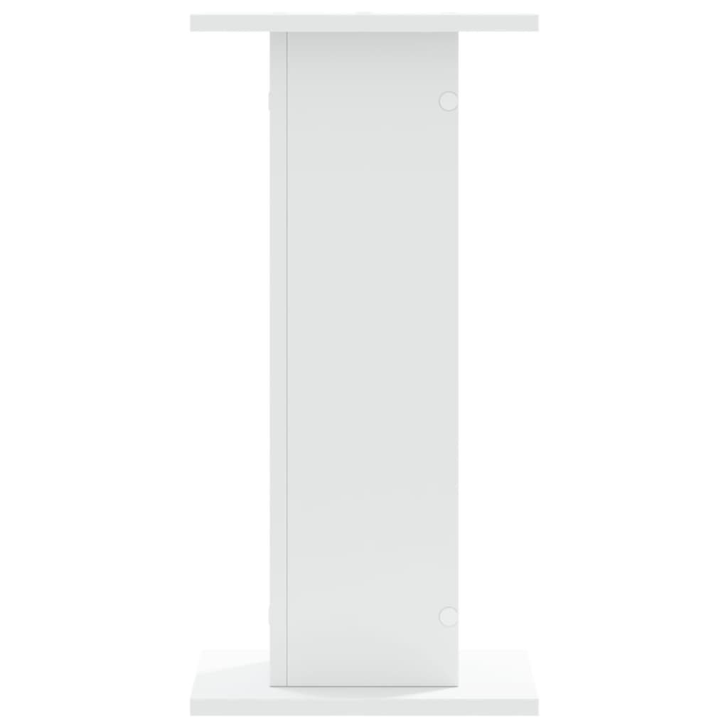 Højttalerstativ 2 stk Hvid 30x30x60 cm Træmateriale