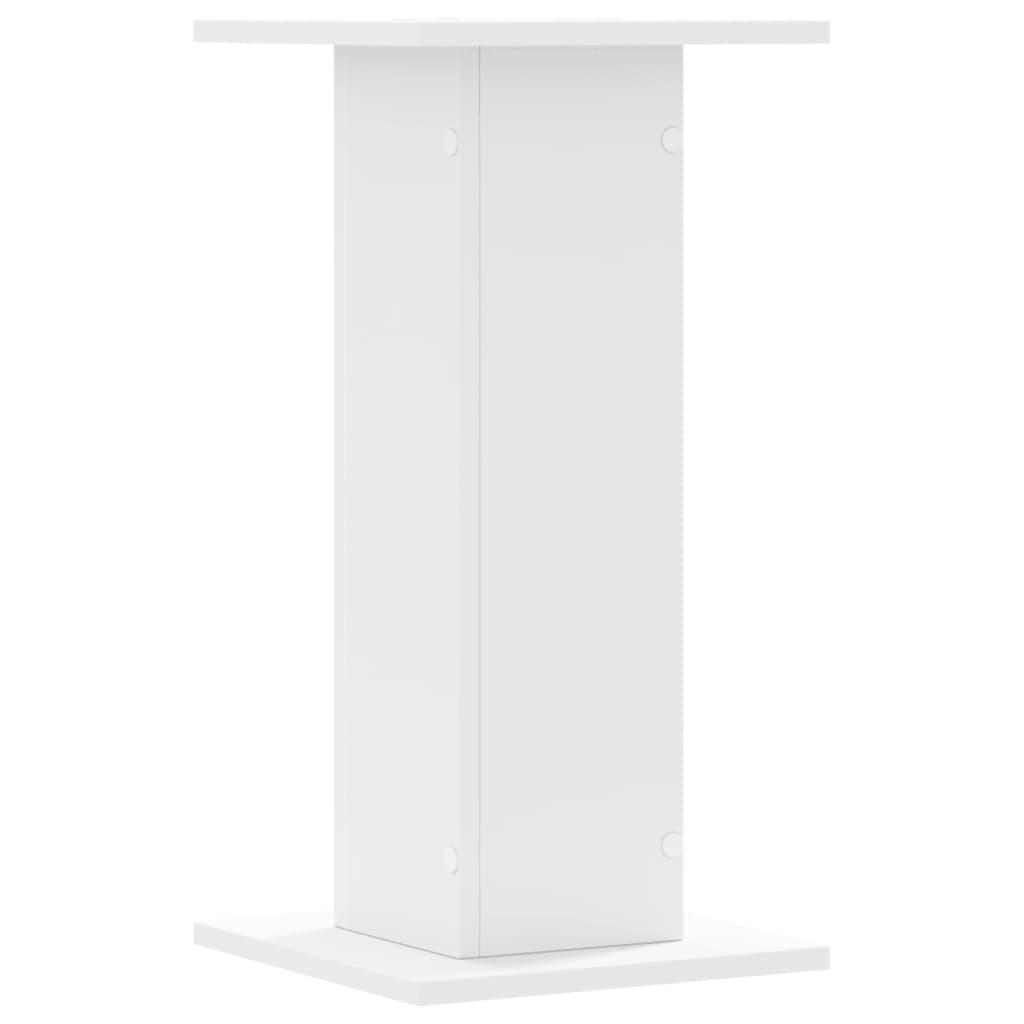 Højttalerstativ 2 stk Hvid 30x30x60 cm Træmateriale
