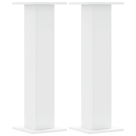 Lautsprecherständer 2 Stk. Weiß 30x30x95 cm Holzwerkstoff