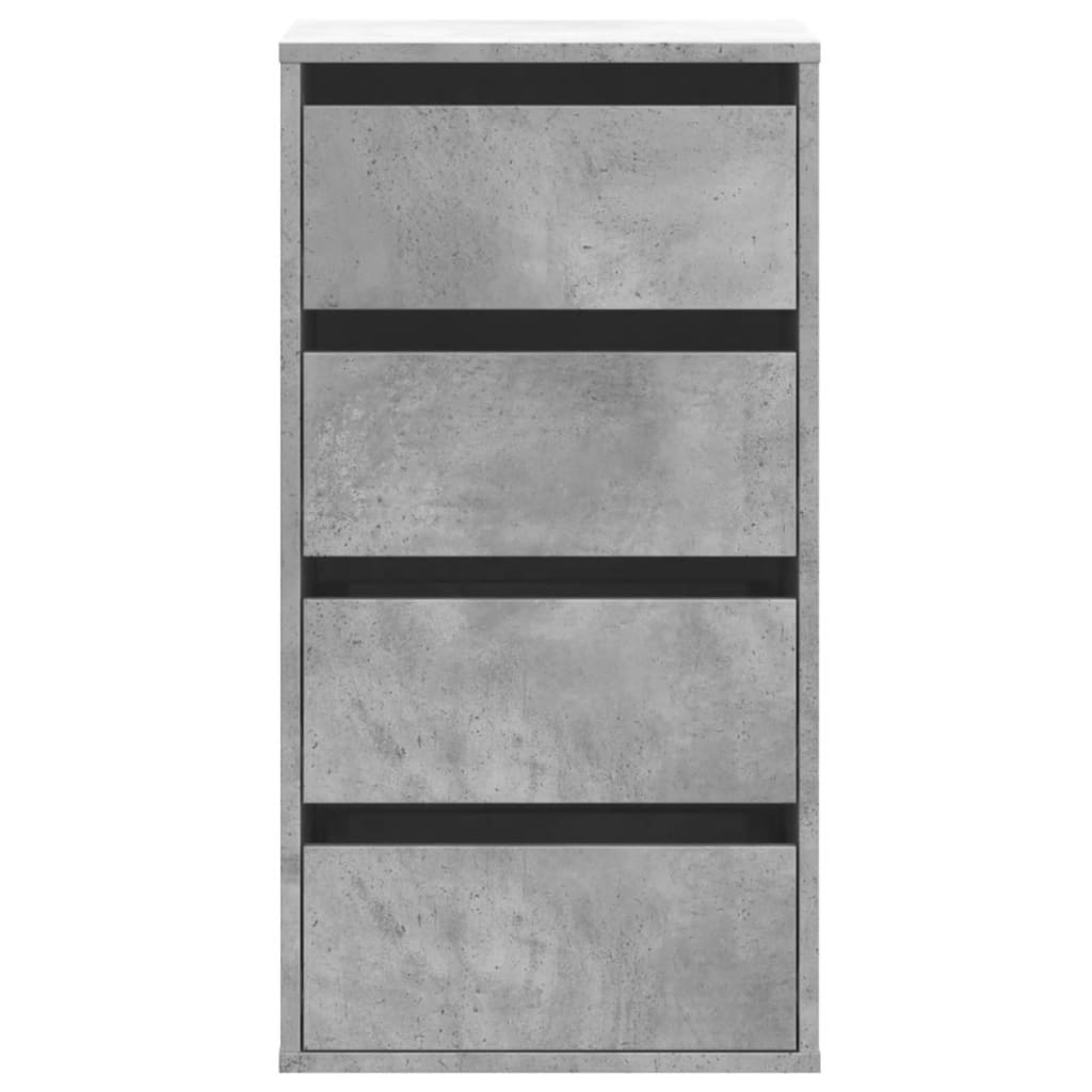 Kommode Beton Grå 40x41x76 cm Træmateriale