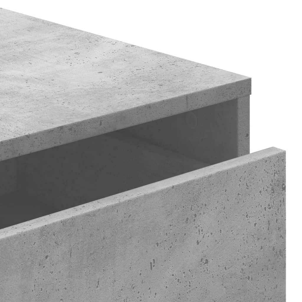 Kommode Beton Grå 40x41x76 cm Træmateriale