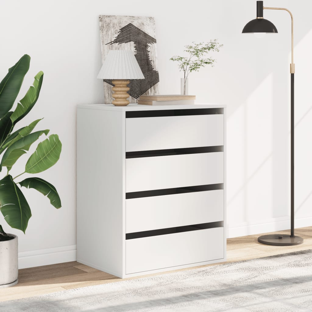 Kommode Hvid 60x41x76 cm Træmateriale