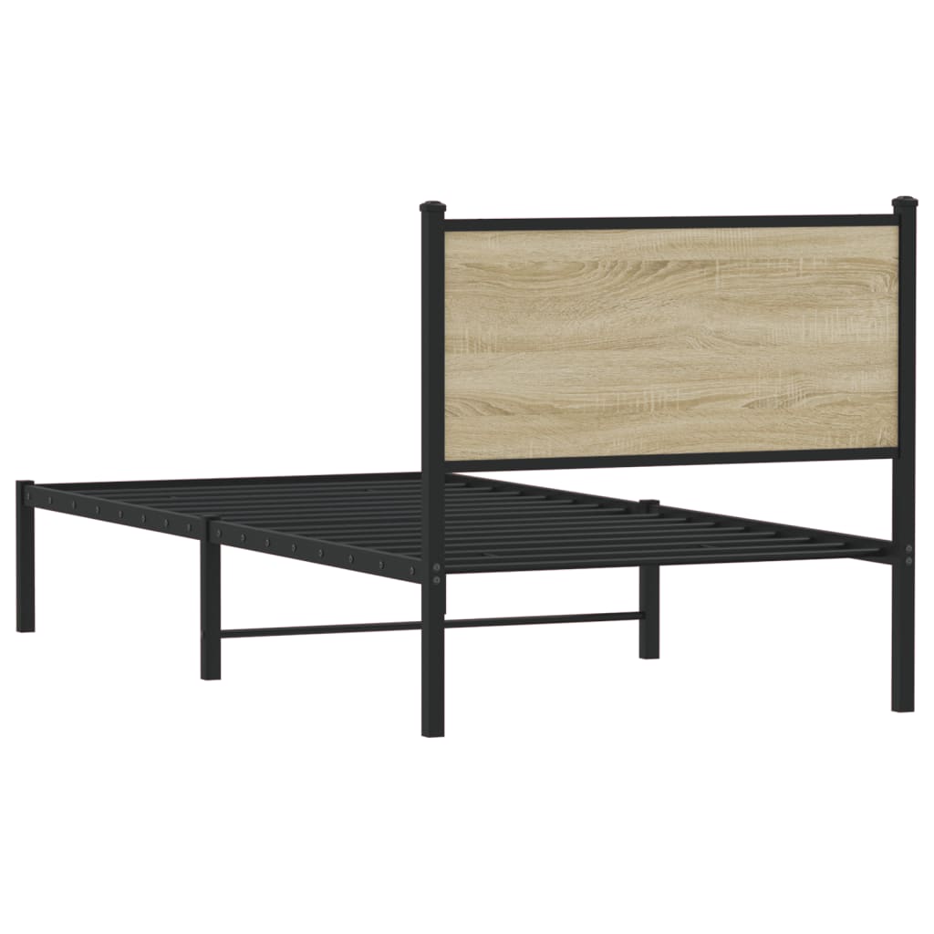 Metalseng uden madras Sonoma eg 80x200 cm