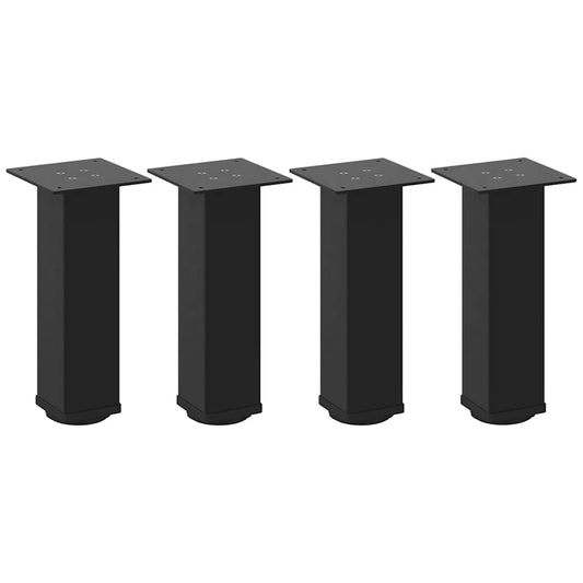 Couchtischbeine 4 Stk. Schwarz 42-44 cm Stahl