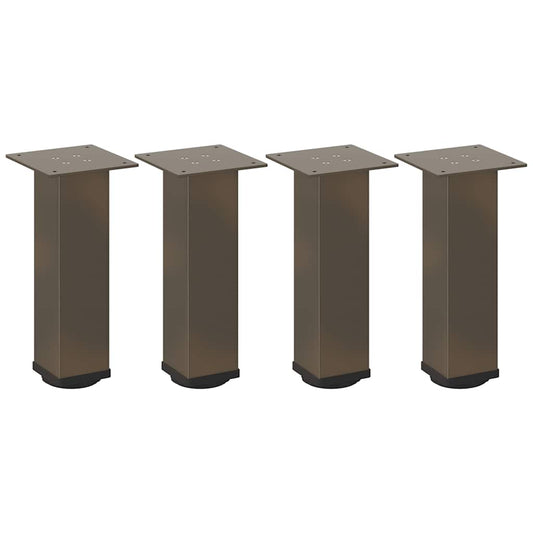 Couchtischbeine 4 Stk. Naturstahl 42-44 cm Stahl