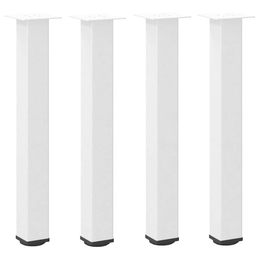 Konsolentischbeine 4 Stk. Weiß 72-74 cm Stahl