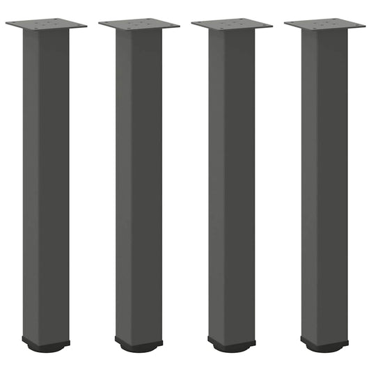 Konsolentischbeine 4 Stk. Anthrazit 72-74 cm Stahl