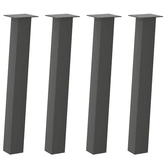 Konsolentischbeine 4 Stk. Anthrazit 72 cm Stahl