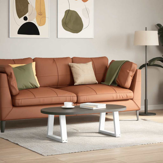 Couchtischbeine V-Form 2 Stück Weiß 30x(30-31,3) cm Stahl