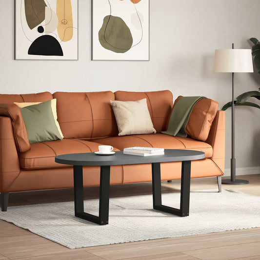 Couchtischbeine V-Form 2 Stück Schwarz 60x(42-43,3) cm Stahl