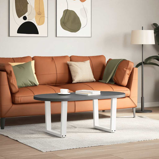 Couchtischbeine V-Form 2 Stück Weiß 60x(42-43,3) cm Stahl