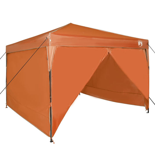 Pop-up Pavillon Zelt Orange 300 x 300 cm Stoff