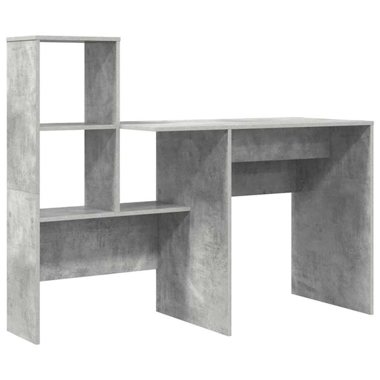 Schreibtisch Beton Grau 131,5 x 50 x 106,5 cm Holzwerkstoff