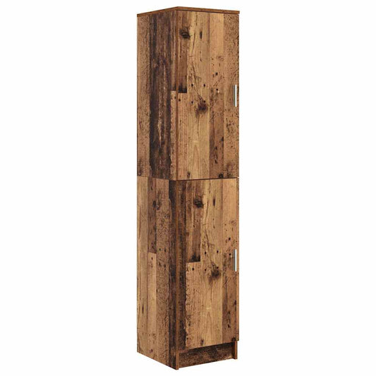 Highboard Altholz 35 x 39 x 168 cm Holzwerkstoff