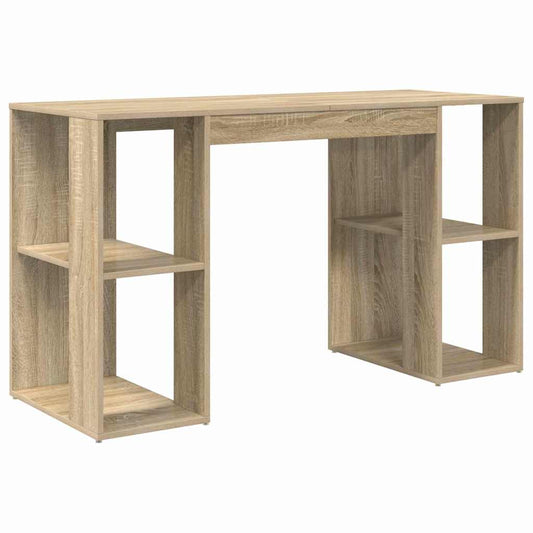 Schreibtisch Sonoma-Eiche 130 x 50.5 x 75 cm Holzwerkstoff
