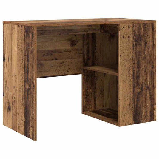 Schreibtisch mit Regal Altholz 102 x 50 x 75 cm Holzwerkstoff