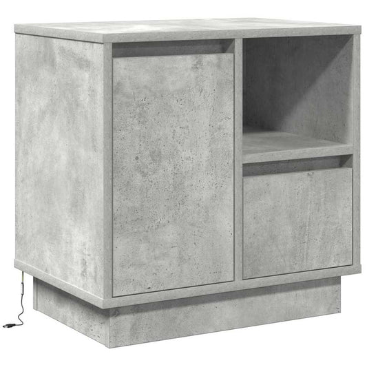 Nachttisch Beton Grau 50 x 34,5 x 50 cm Holzwerkstoff