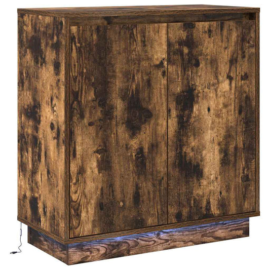 Sideboard Geräucherte Eiche 71 x 34,5 x 75 cm Holzwerkstoff