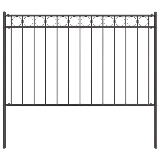 Gartenzaun Grau Stahl