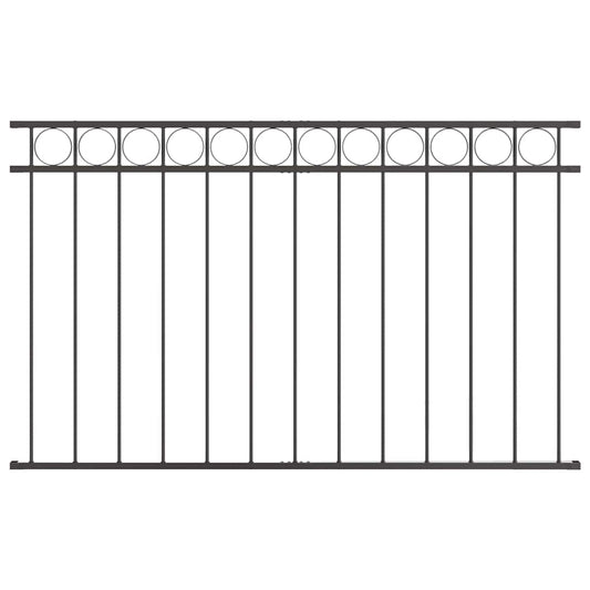 Gartenzaun Grau Stahl