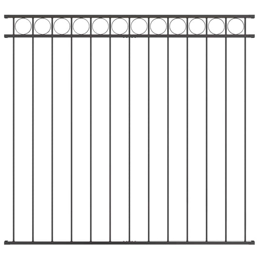 Gartenzaun Grau Stahl