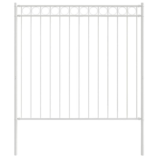 Gartenzaun Weiß Stahl