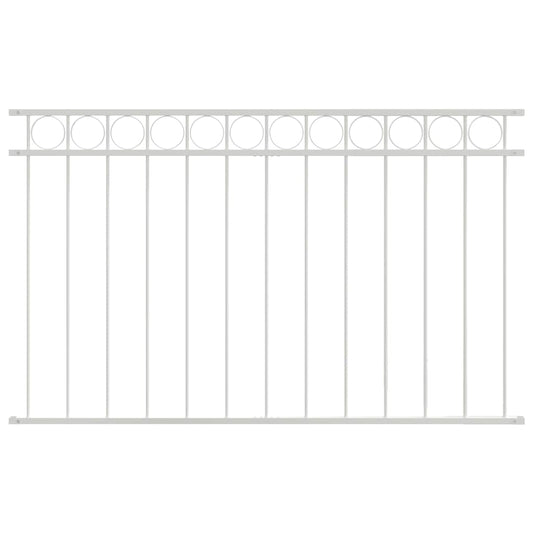 Gartenzaun Weiß Stahl