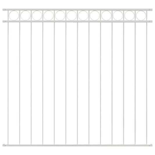 Gartenzaun Weiß Stahl
