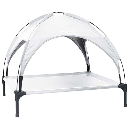 Hundebett Silbergrau xl Stahl