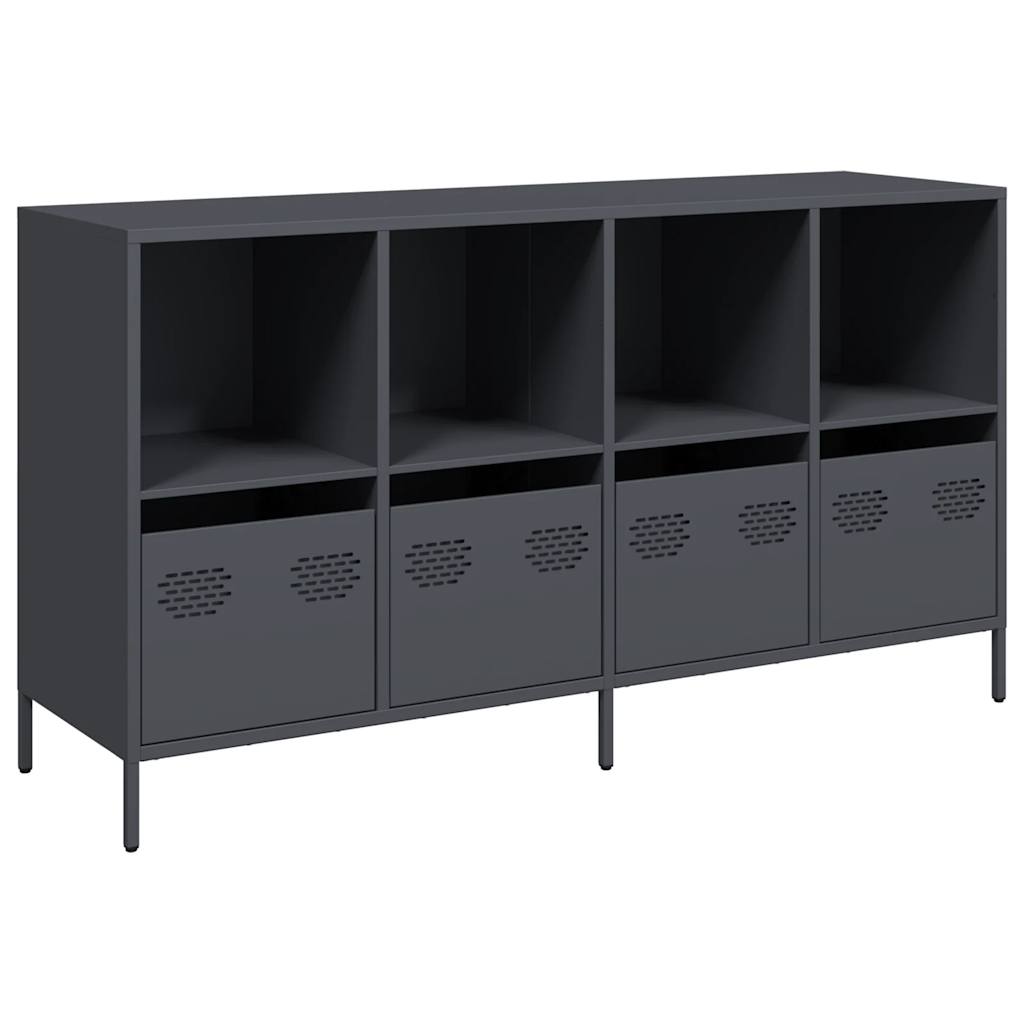 Skænk antracit 135x39x73,5 cm Koldvalset stål