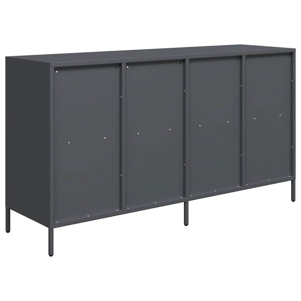 Skænk antracit 135x39x73,5 cm Koldvalset stål