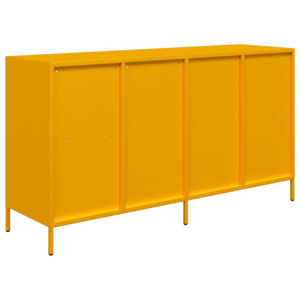 Skænk Sennep Gul 135x39x73,5 cm Koldvalset stål