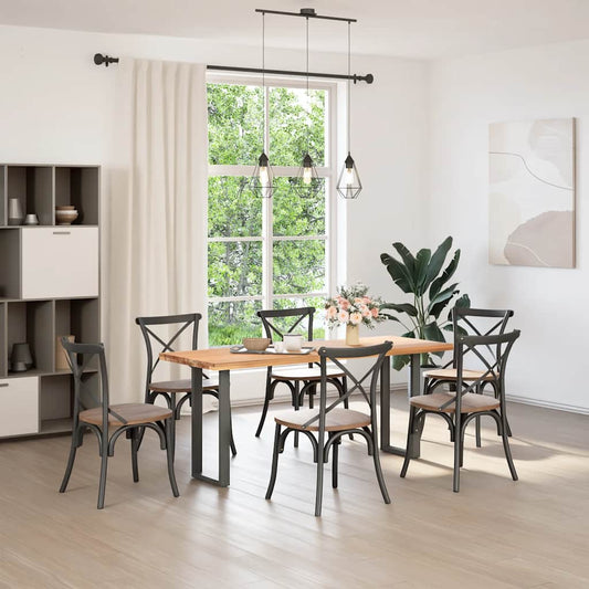 Konsolentischbeine U-Form 2 Stk. Anthrazit 28x(72-73) cm Stahl