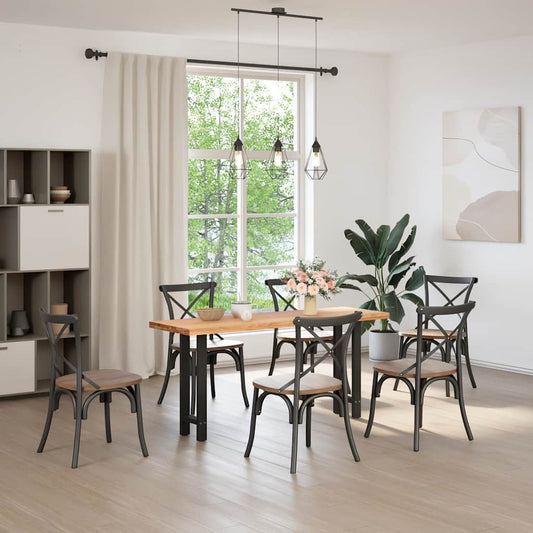 Konsolentischbeine Schwarz 2 Stk. 38x(72-73) cm Stahl