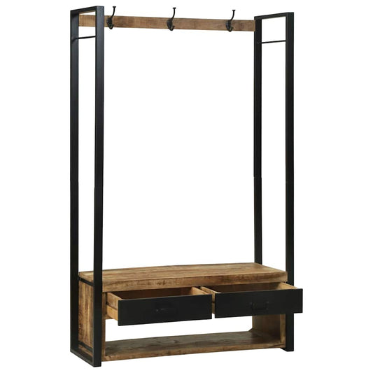 Kleiderständer Braun 110 x 40 x 185 cm Massivholz Mango