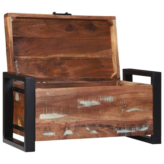 Aufbewahrungstruhen Braun 60 x 30 x 30 cm Massivholz Altholz