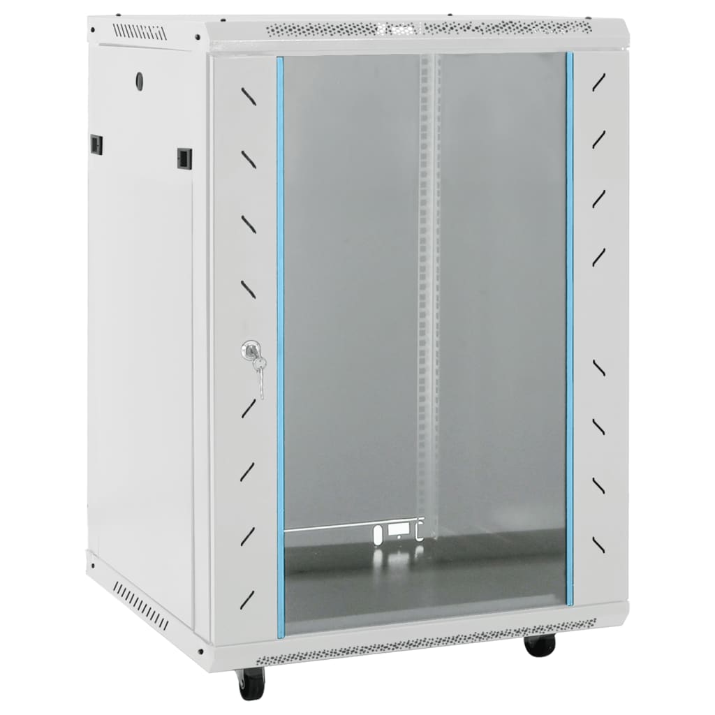15U Netzwerkschrank 19" IP20 Grau 60x45x86 cm