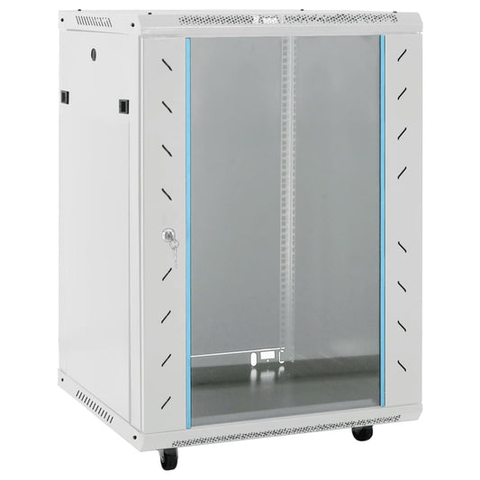 15U Netzwerkschrank 19" IP20 Grau 60x45x86 cm