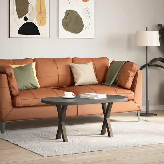 Couchtischbeine X-Form 2 Stk. Naturstahl 28x(42-43) cm Stahl