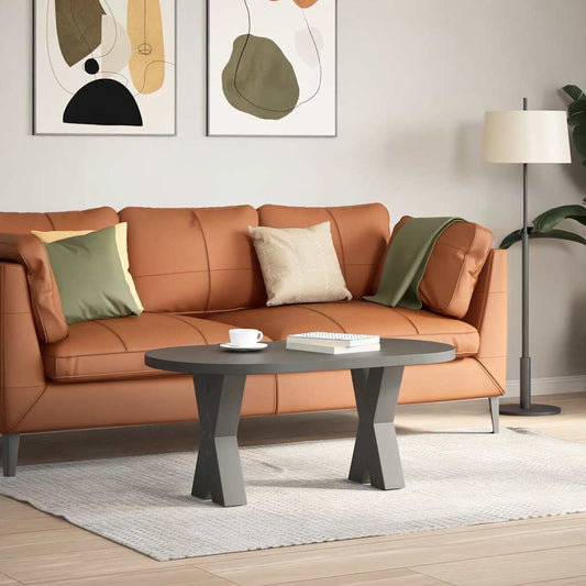 Couchtischbeine X-Form 2 Stk. Anthrazit 28x(42-43) cm Stahl