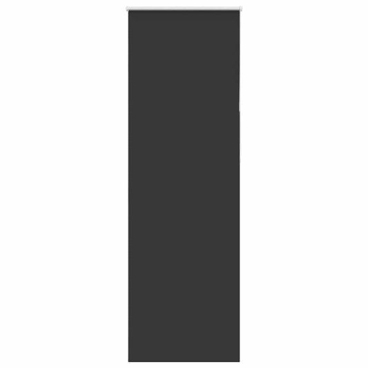 Verdunkelungsrollo Schwarz 80x210 cm Stoffbreite 75,7 cm