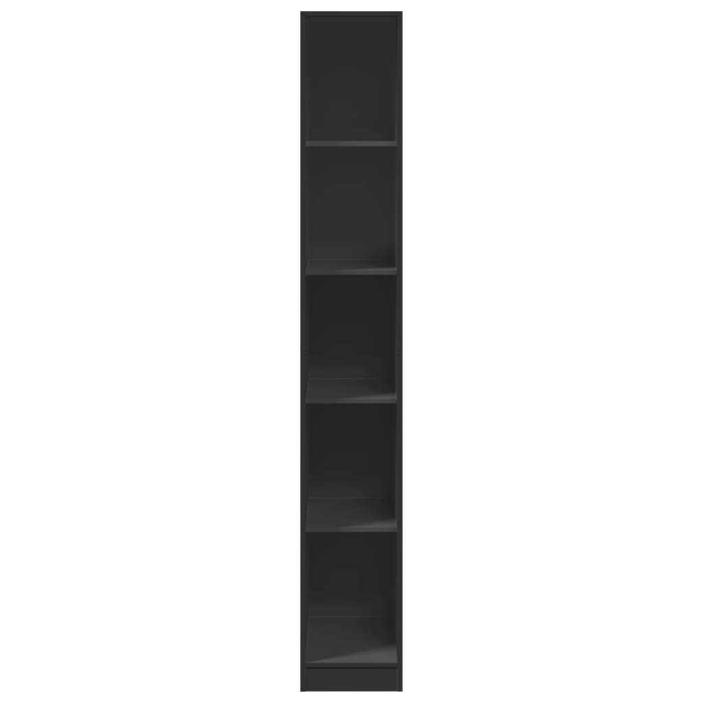 Garderobe Sort 30x50x200 cm Træ Materiale