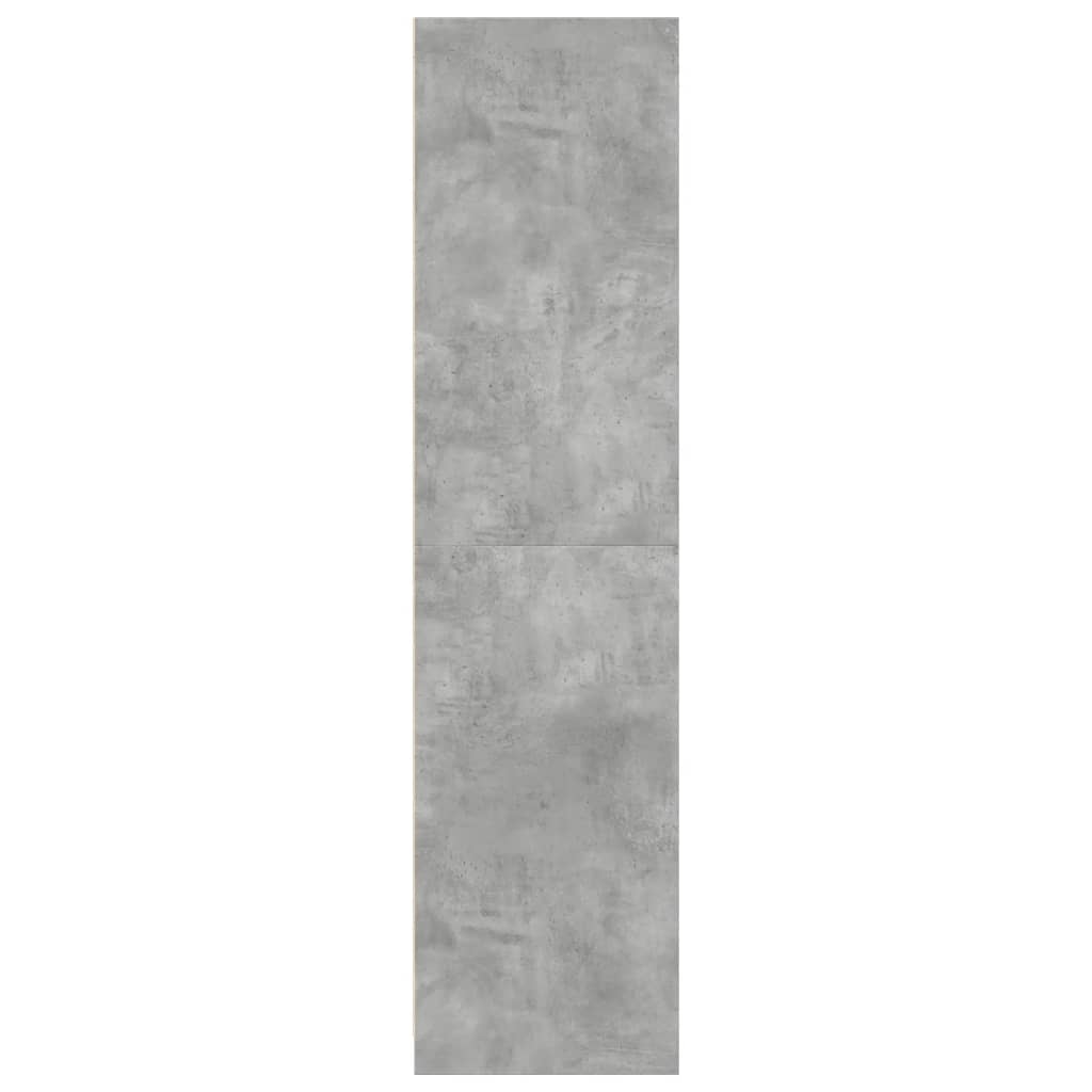 Garderobe Beton Grå 30x50x200 cm Træmateriale
