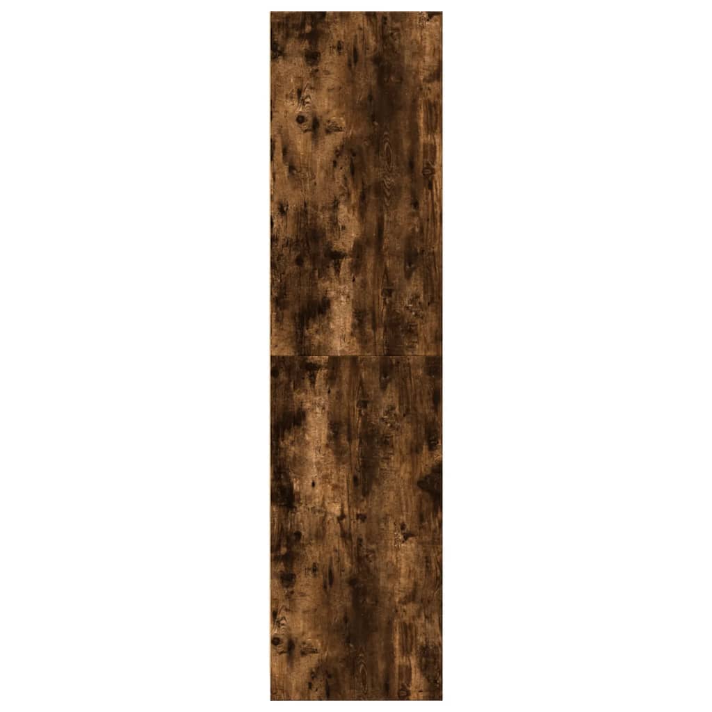 Garderobe røget eg 30x50x200 cm træmateriale