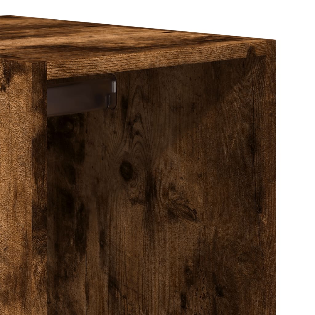 Garderobe røget eg 30x50x200 cm træmateriale