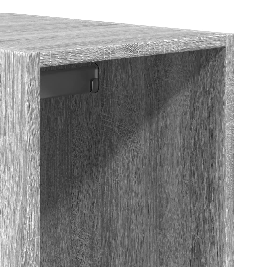 Garderobe Grå Sonoma 30x50x200 cm Træmateriale