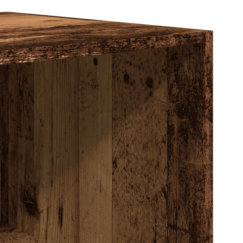 Garderobe gammelt træ look 80x50x200 cm træmateriale