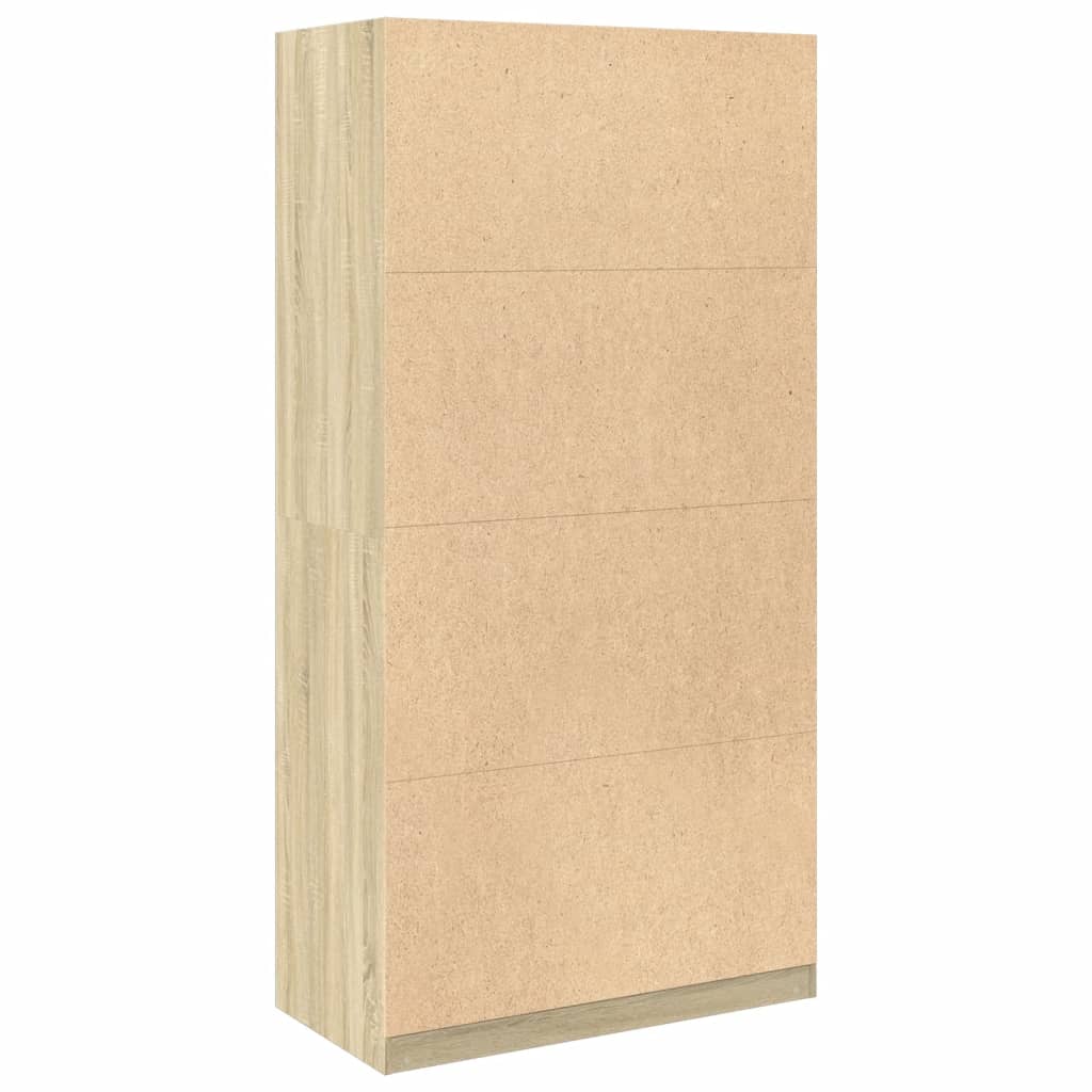 Garderobeskab Sonoma Eg 100x50x200 cm Træmateriale