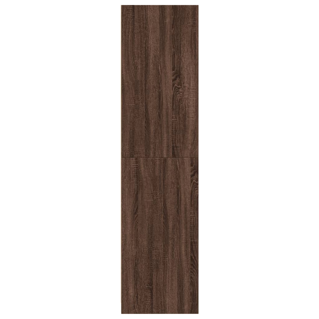 Garderobe Brun Eg Look 100x50x200 cm Træmateriale