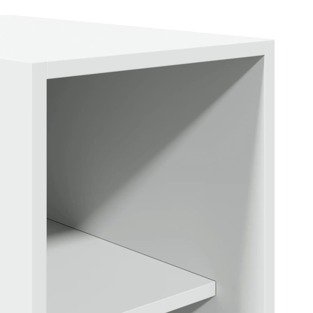 Garderobe Hvid 30x50x200 cm Træ Materiale